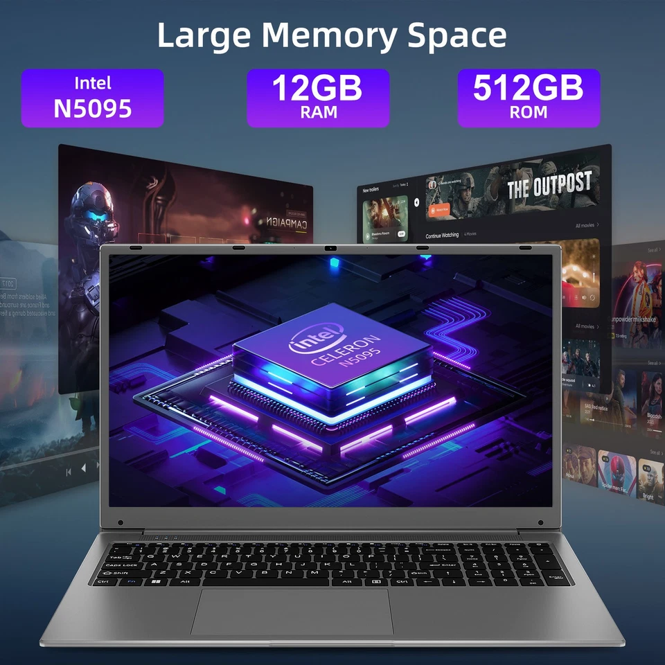 Notebook Intel 17.3" Quad-Core 2.9Ghz 12GB RAM 512GB SSD - Image 4